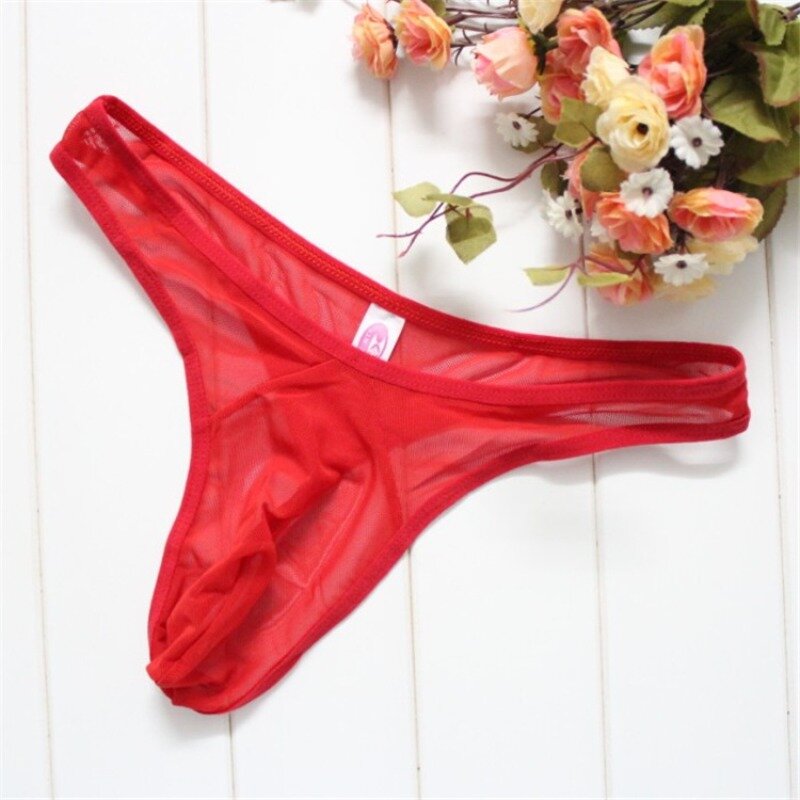 Ultra Thin Mesh Briefs Men Sexy Underwear Transparent Erotic Panties Breathable Soft Underpants Male See Through Lingerie