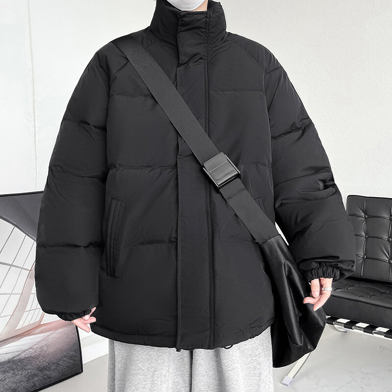 KAPMENTS 블랙 하라주쿠 Y2k 스트리트웨어 하라주쿠 재킷, 스노우 숏 겨울 재킷, 파카 퍼퍼 재킷, 버블 코트, 신제품
