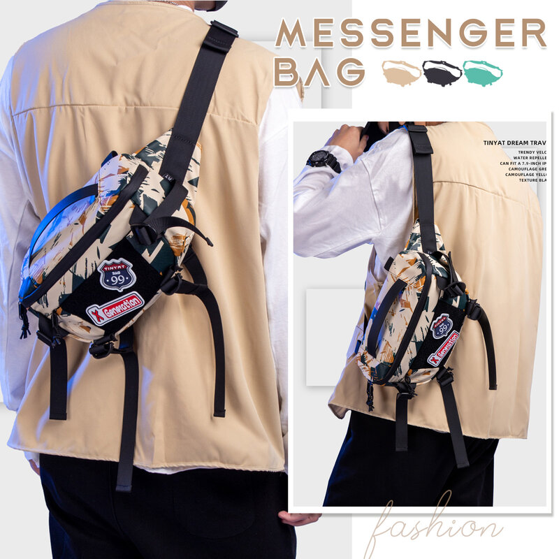 Bolsa de cintura portátil com zíper, Cross-Body Bag para correr, cor moda
