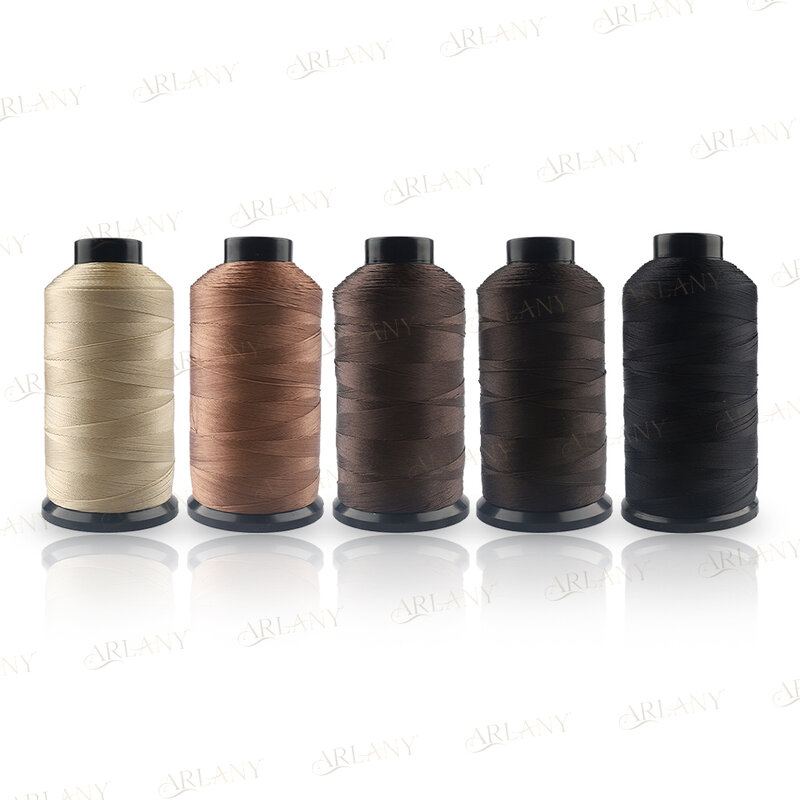 Nylon ligado tecelagem Thread para extensões de cabelo, peruca que faz ferramentas, acessórios de costura, suprimentos do salão de beleza, 1500 jardas/rolo