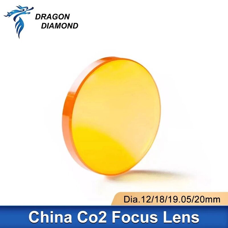 10/5/3/1 Uds Co2 lente láser de enfoque China PVD ZnSe lentes Dia.18 19,05 20 mm FL38.1 50,8 63,5 101,6 mm para máquina de grabado láser