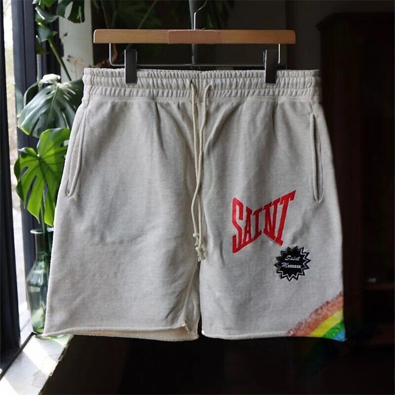 Pantalones cortos con cordón para hombre y mujer, pantalón corto informal de la mejor calidad, estilo veraniego, novedad, 1:1