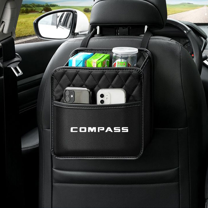حقيبة تخزين صندوق جيب السيارة ، منظم للتخزين ، ترتيب حماية السيارات لبوصلة الجيب ، ملحقات متعددة التعليق