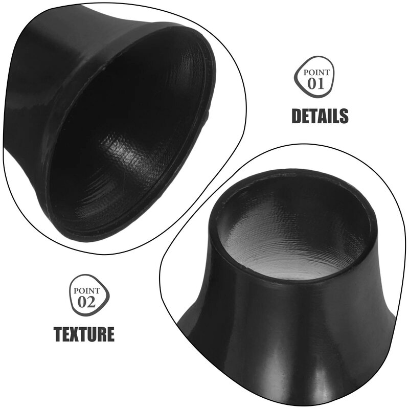 Tapas de repuesto para sombrilla, accesorios para sombrilla, pequeñas tapas de plástico, color negro, 2 piezas