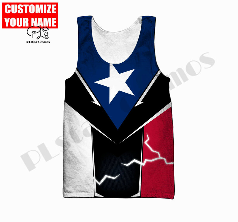 Новинка, модная футболка PLstar Cosmos 3 с принтом Техасского флага, забавная уличная одежда в стиле Харадзюку с именем под заказ, футболки без рукавов для фитнеса, унисекс
