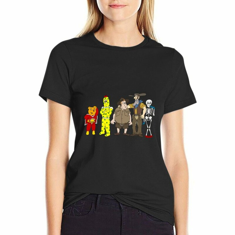 Superhart-bonito t-shirt para as mulheres, desenhos animados, tamanho grande, pacote