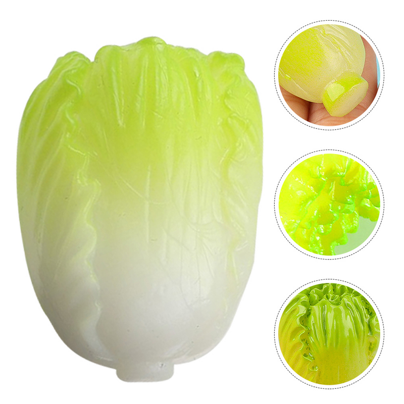 5 Pcs Decor Chinese Cabbage Model House Food Layout Scene Miniature Models Artificial Tiny Vegetable Resin