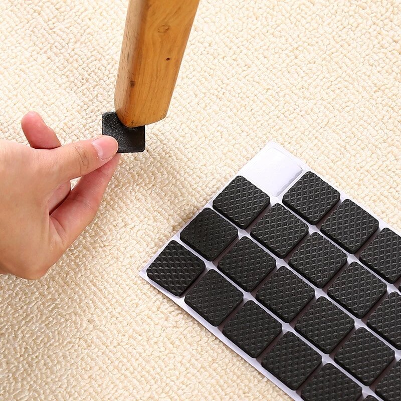 NEW Fashion Mebel Berperekat Kaki Karpet Felt Pad Anti Slip Mat Bumper Peredam untuk Kursi Pelindung Meja Perangkat Keras