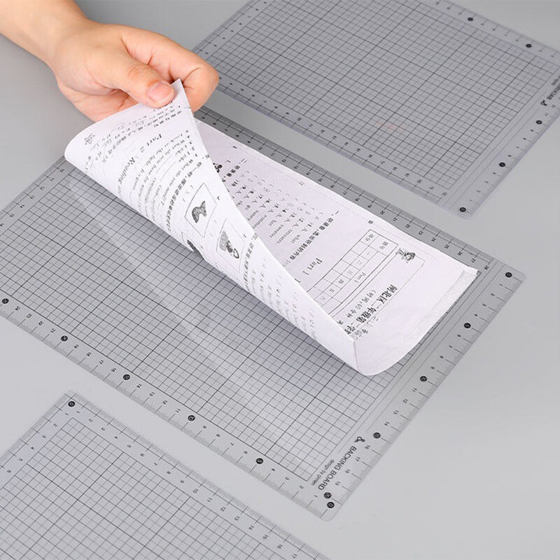 Leren Pad Giant Deur Transparante Liniaal Student Schrijven Raster Schaal Non Slip Plastic Test Briefpapier Schrijfbord A4/B5/A5
