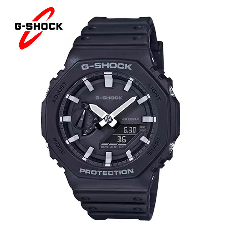 G-Shock Herenhorloges GA-2100 Quartz Horloges Mode Casual Multifunctionele Buitensport Schokbestendige Led Wijzerplaat Dual Display Klok