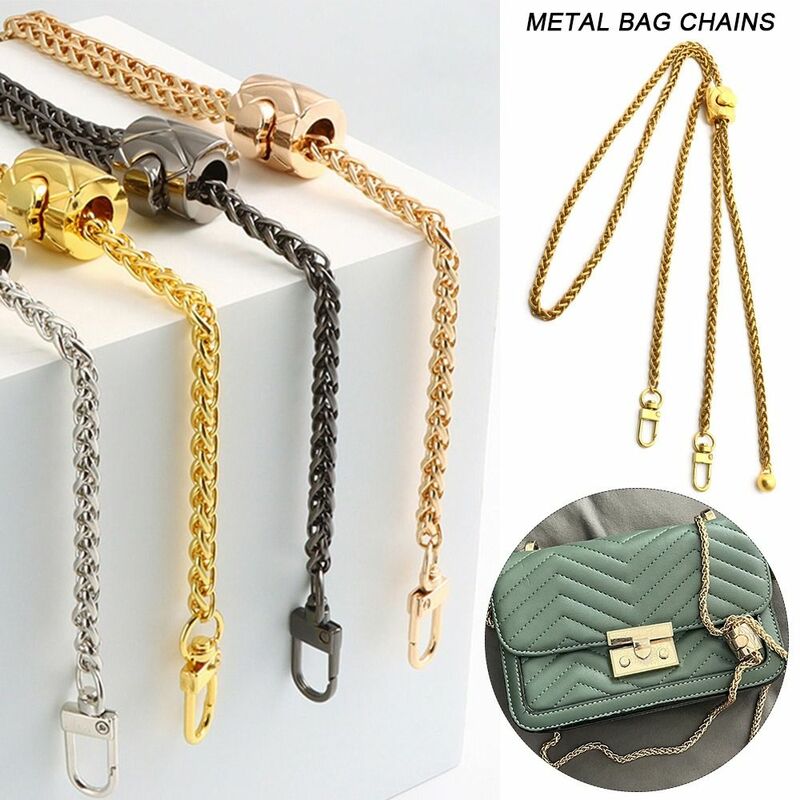 Gouden Zilverkleurige Metalen Taskettingen Mode Verstelbare Vervangende Schoudertasbanden Portemonnee Kettingriem
