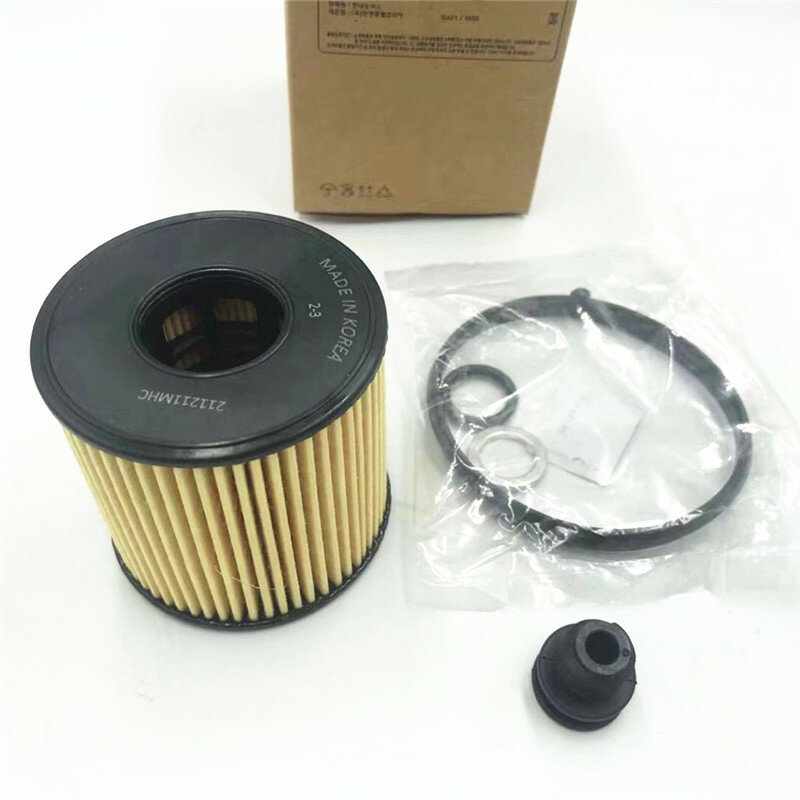 Auto óleo filtro elemento terno para Kia K5, Hyundai Sonata 10, IX35 2.0, 263502J000