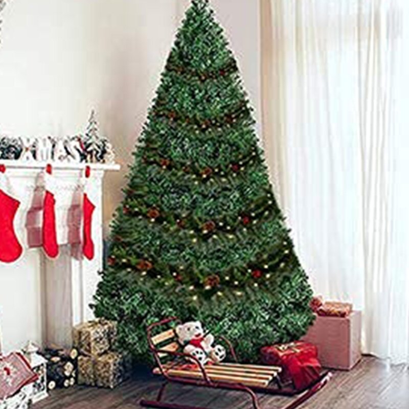 Guirnalda árbol Navidad, decoración fondo del mundo hadas iluminada, 1,8/2,7 m, envío directo
