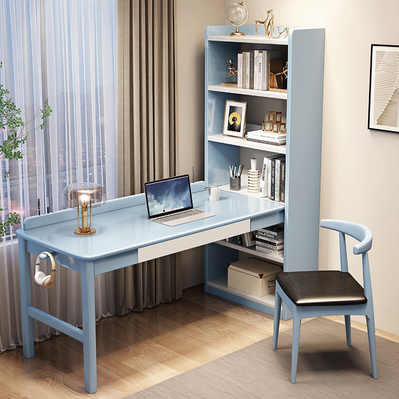Furnitur kantor portabel multifungsi, Organizer Meja tambahan kayu berdiri komputer kamar tidur