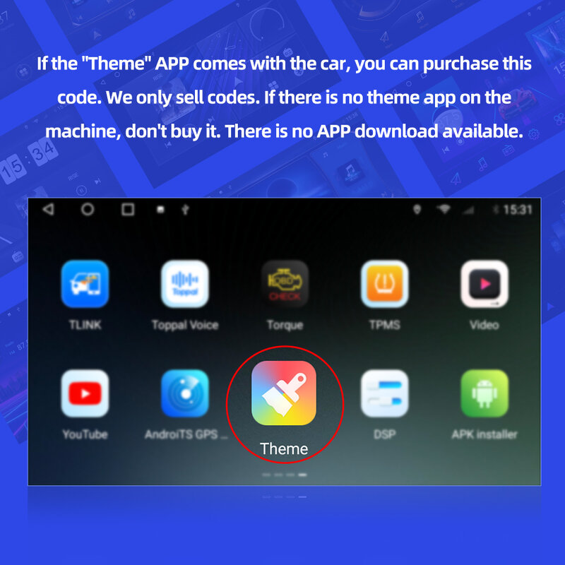 Online Thema Extra Gebühr Für Auto Android Radio Player Build in Thema App Gültig Unterstützung Mehr UI Interface Zu Ändern