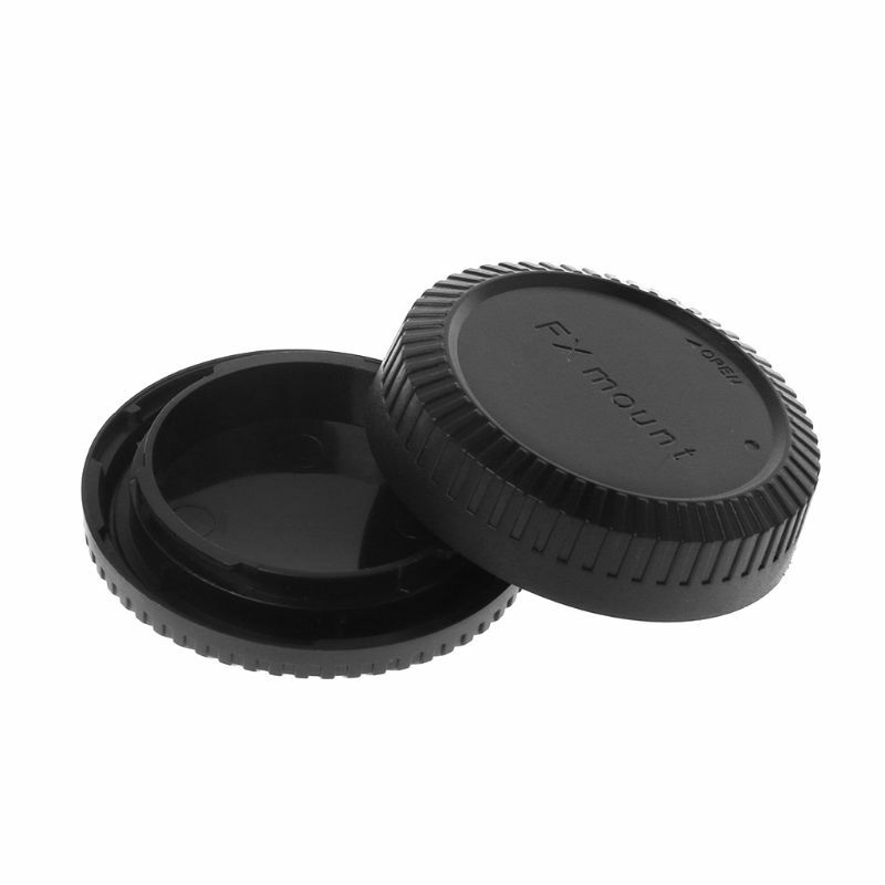 Rear Lens Body Cap Camera Cover Anti-stof Bescherming Plastic Zwart Voor Fuji Fujifilm Fx X Mount