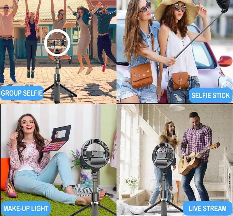 Nieuwe Hot Sale 6 Inch Led Ring Licht Selfie Stick Met Uitschuifbare Statief Stand L07 Live Stream Vul Licht Handheld Draagbaar