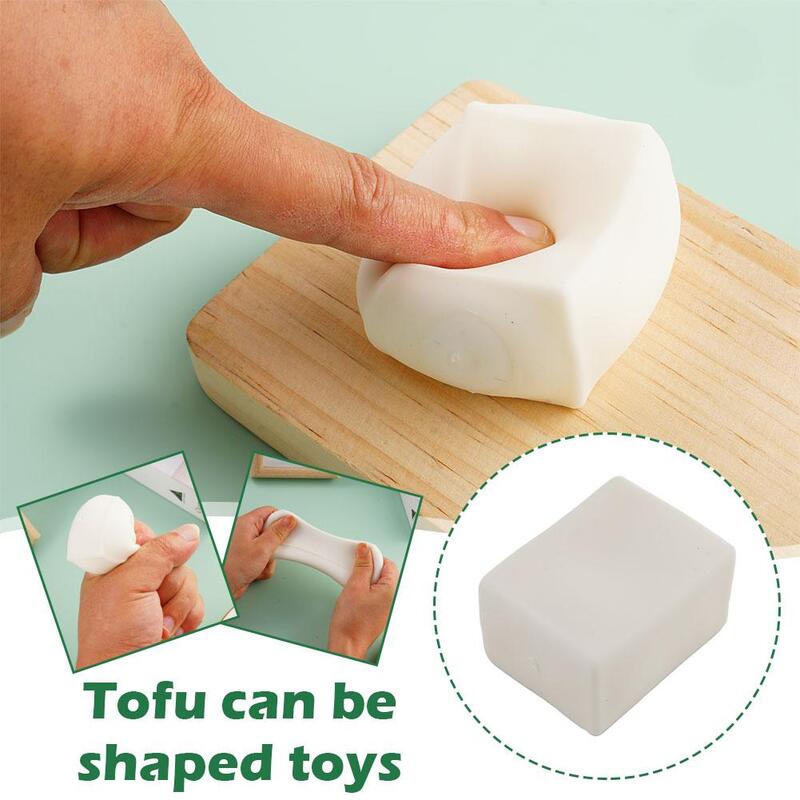 Tofu Antistress Slowing Rising Toys Children Squishes Fun Gadget Toys Soft Relief Novelty Entertainment Squisy Decompressio W7c0