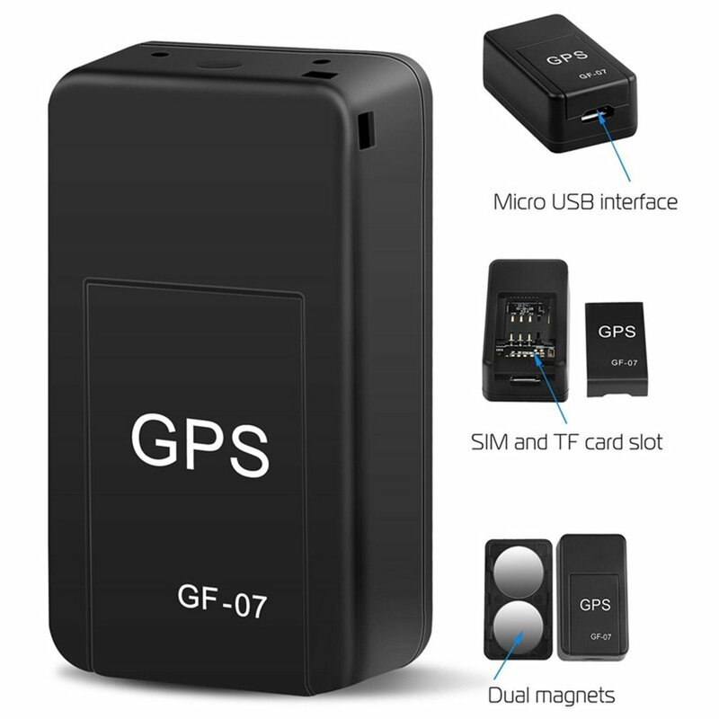 Rastreador GPS Mini GF07 2G para coche, localizador GPS antirrobo, grabación antipérdida, dispositivo de seguimiento en tiempo Real, accesorios magnéticos para automóviles