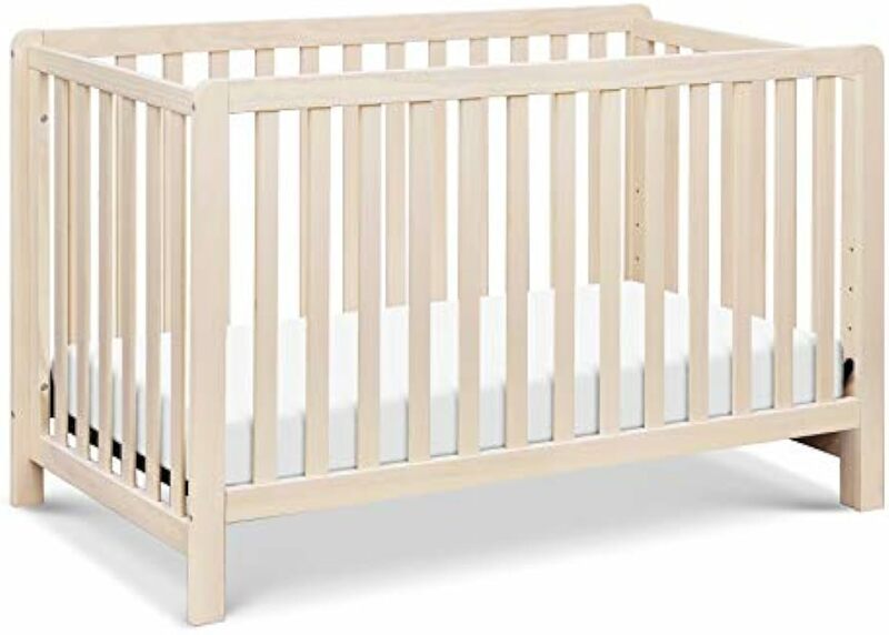 Low-Profile Convertible Crib in Washed Natural, Greenguard Gold Certified