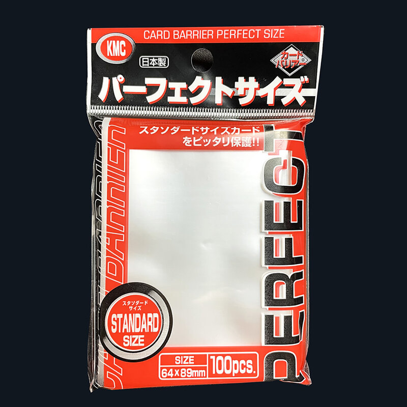100ct Perfect Size Clear KM Japanese Inner Card Sleeves Fit Magic/PKM/Standard Size Game Cards Playing FAB Cover Protectors