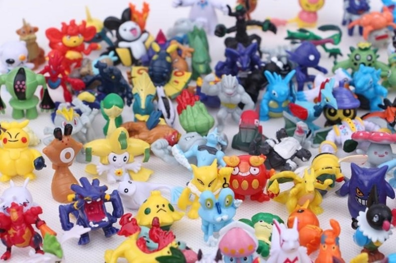 24-144 pces pokemon presente caixa pikachu natal presente modelo figura de ação brinquedos genuíno psyduck anime figura pokemon brinquedo para crianças