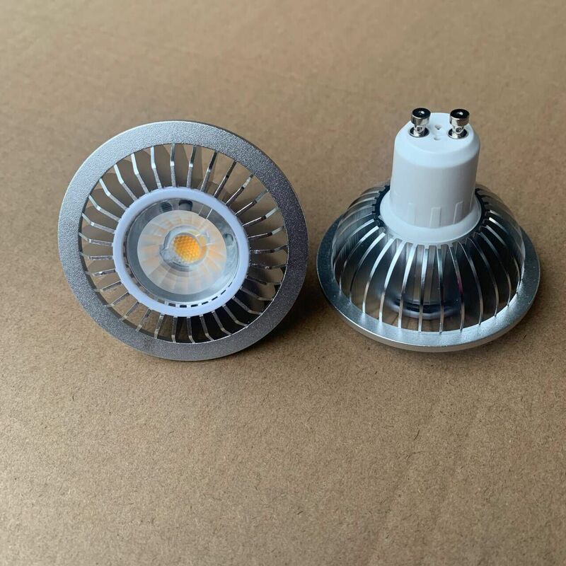 Bombilla LED regulable GU10, CA de 220V, COB, SIN controlador, reemplazo de lámpara halógena de 50W, 1 piezas