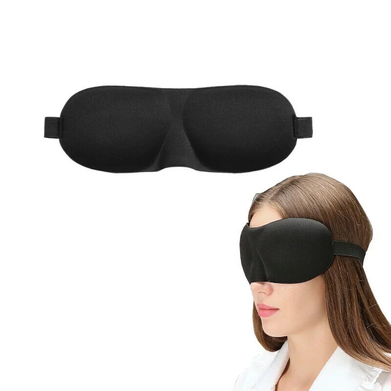 Mascarilla 3D para dormir para hombre y mujer, máscara de ojos Natural para dormir, parche suave portátil para los ojos, Parche de viaje