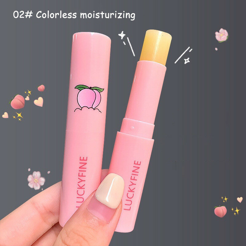 Natural Peach Lip Balm Temperature Change Color Lipstick Lasting Moisturizing Lipstick Lip Balm LipstickWomen Natural Peach
