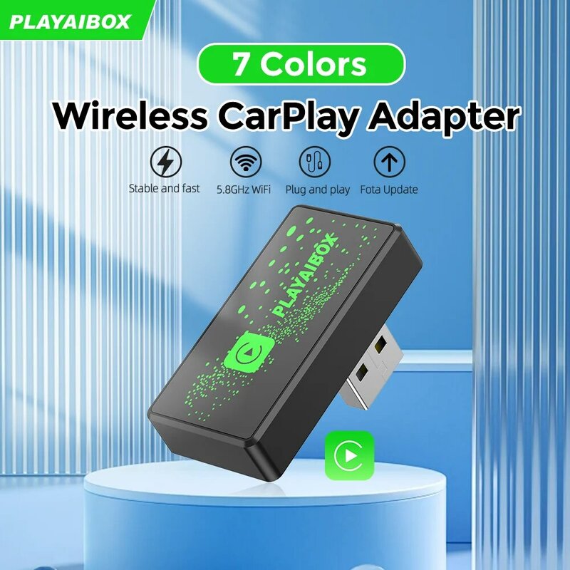 Playaibox Wireless Carplay Adapter für iPhone Audi Benz Honda Ford Haval Chery Volvo Hyundai Chevrolet Porsche VW Jeep Mazda
