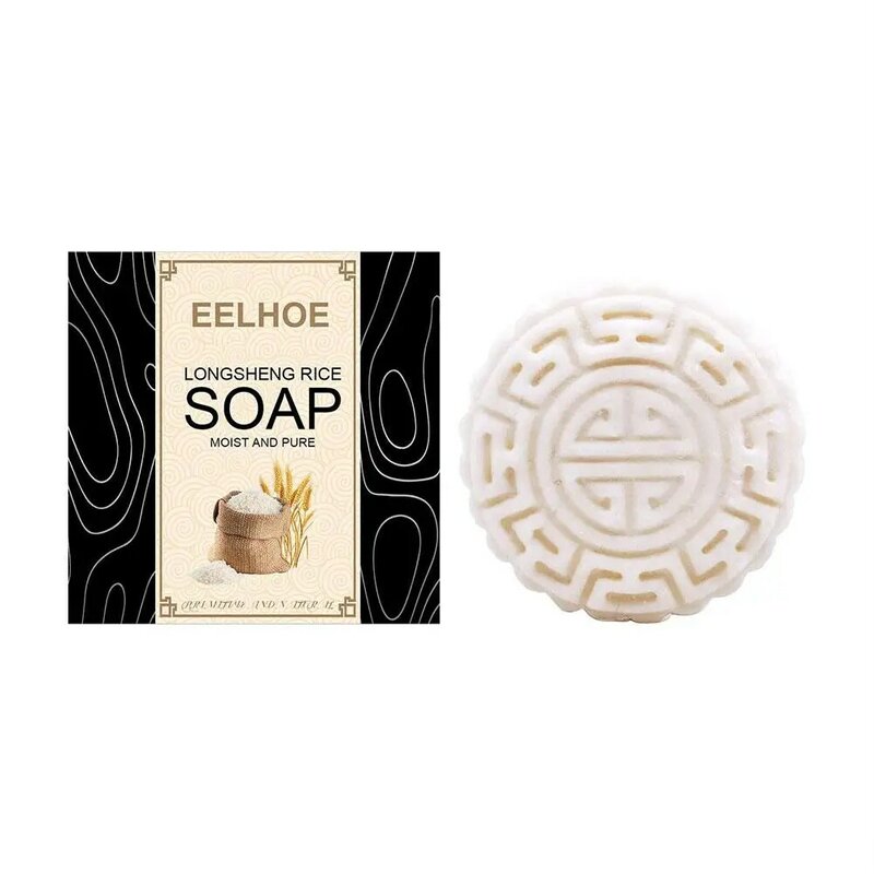 EELHOE рисовый шампунь мыло уменьшает чистоту кожи головы, раздражаемость волос и гладкость рисового мыла ручной работы Longsheng Care Z6D6