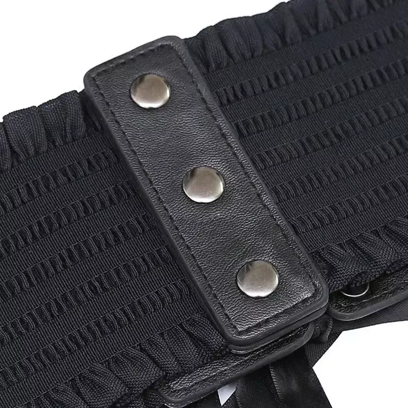 2024 New Design Women's Black Elastic Wide Waistband Pu Leather Cummerbund Ladies Designer Overcoat Belt for Women Belt
