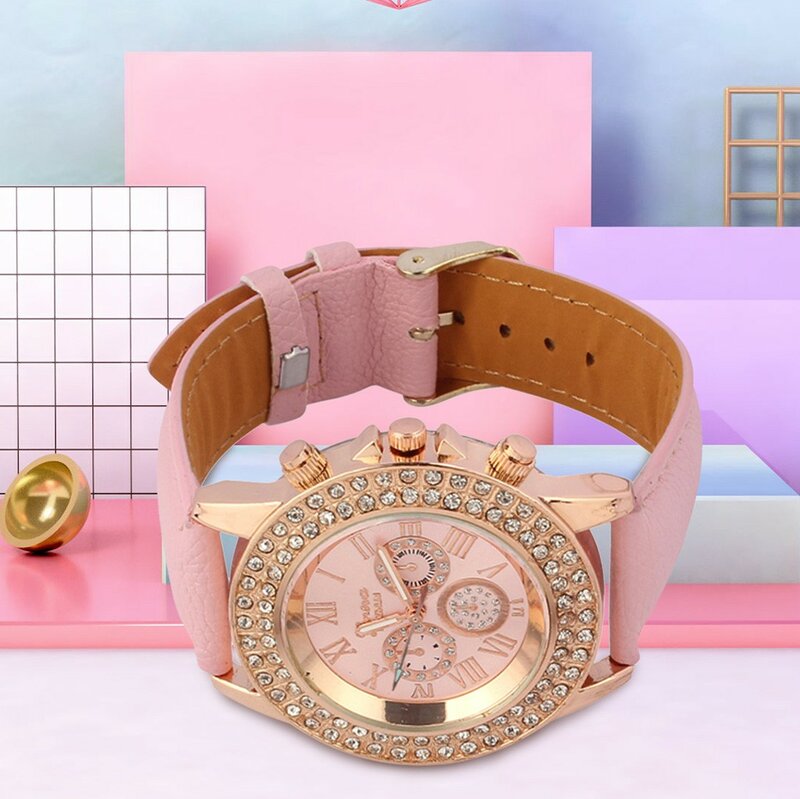 Montres-bracelets à quartz pour femmes, horloges, montres, quartz précis, délicat, Rosa ely