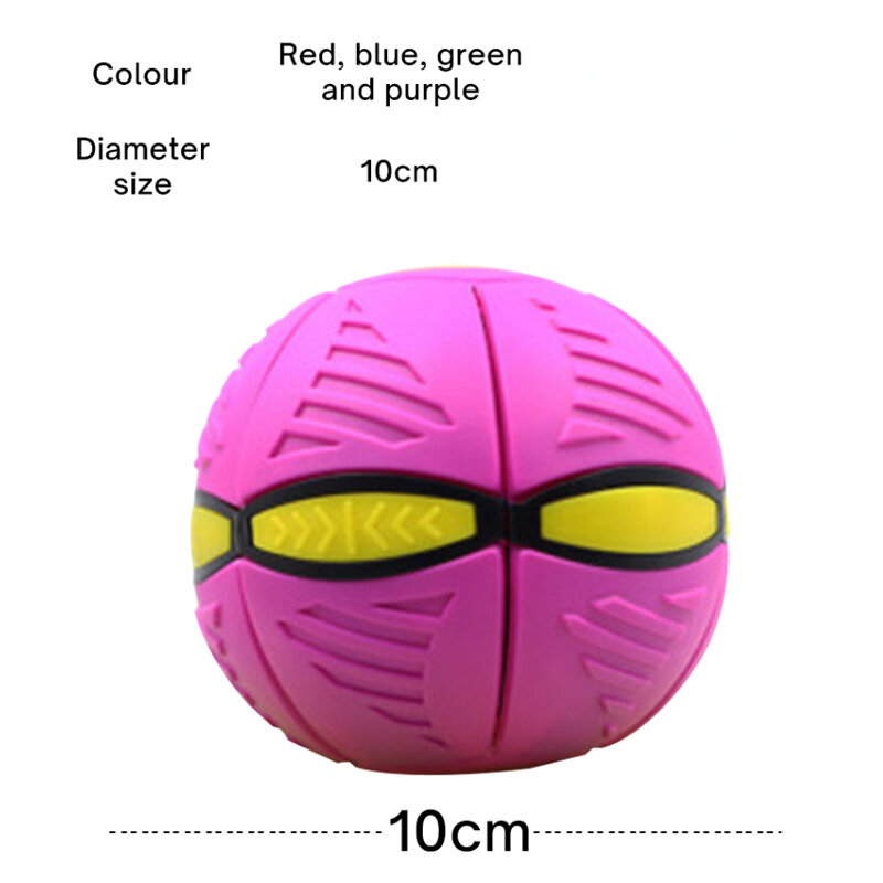 Bambini Flat Throw Disc Ball Flying UFO Magic Balls con For children's Toy Balls Boy Girl Outdoor Sports Toys Gift Flat Ball