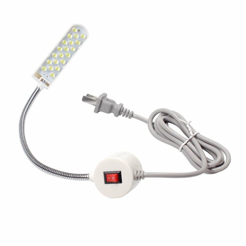 Lámpara de trabajo flexible, luz para máquina de coser de tipo LED multifuncional, dispositivo magnético para torno de taladro, ideal para iluminación industrial