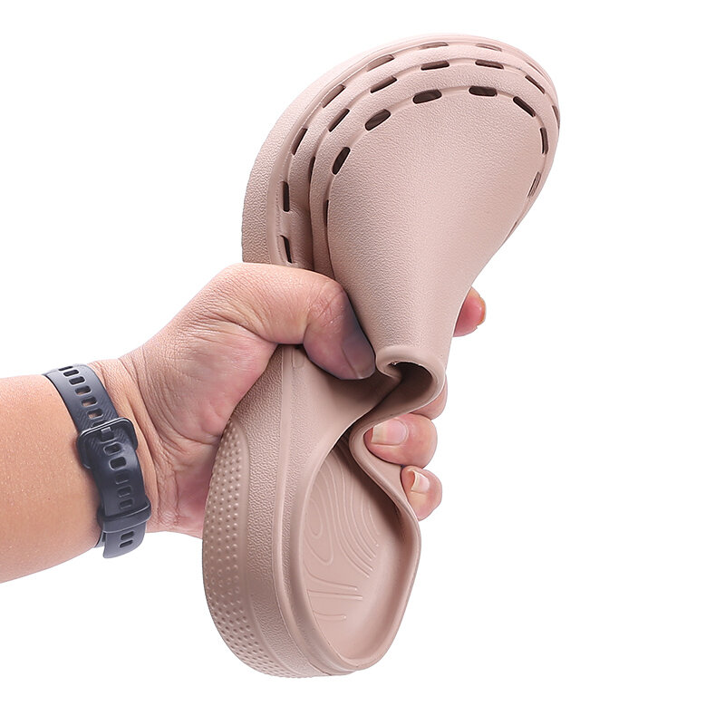 전문가용 편안한 미끄럼 방지 간호 스크럽 나막신 의료 신발, 통기성 방수 병원 작업 막힘 X08
