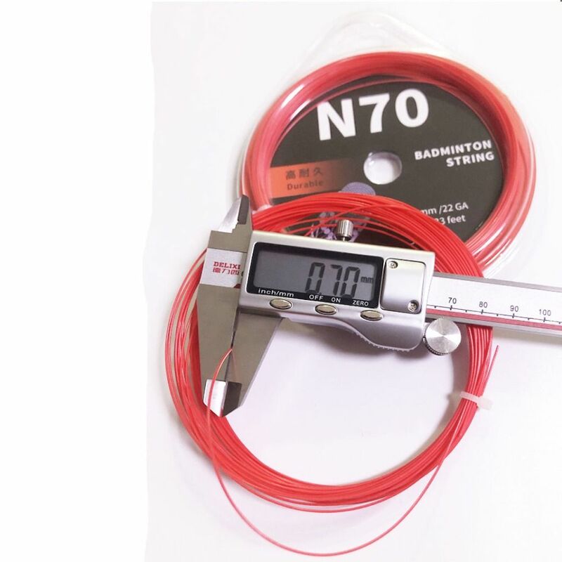 Raqueta de bádminton Multicolor, herramienta de cuerda de entrenamiento, diámetro de 0,7mm, longitud de alambre de 10M, N70