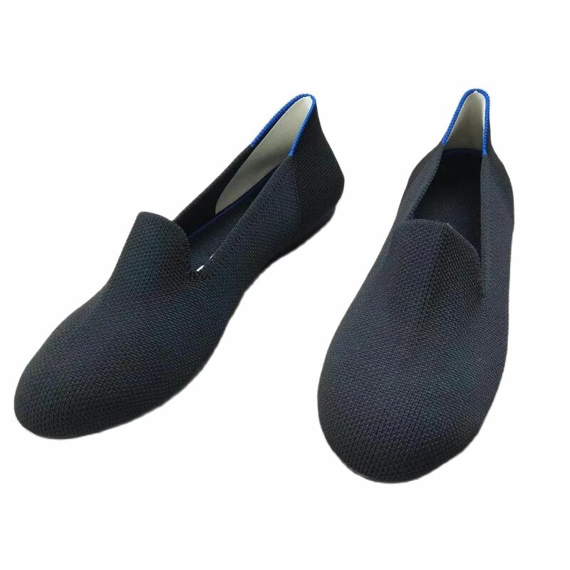 مشاية Maggie-أحذية نسائية مسطحة محبوكة من الأسفل لينة قابلة للتمدد ، أحذية بدون كعب غير رسمية قابلة للغسل ، مقاس 35-40 ، ربيعي