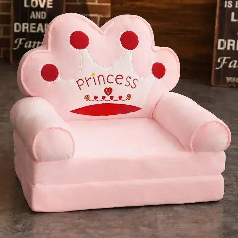 Big Sofas Children Sofa Cute Cartoon Lazy Folding Kids Chair Bed Girl Princess Baby Toddler Dual-purpose Child Seat All Couch