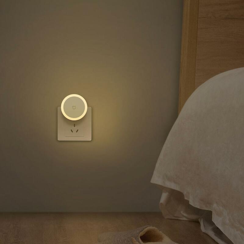 Lampka nocna z wtyczką Xiaomi Mijia 0.4W włącznik dotykowy automatycznie zapala się W nocy lampa Lampara De Noche Dormitorio