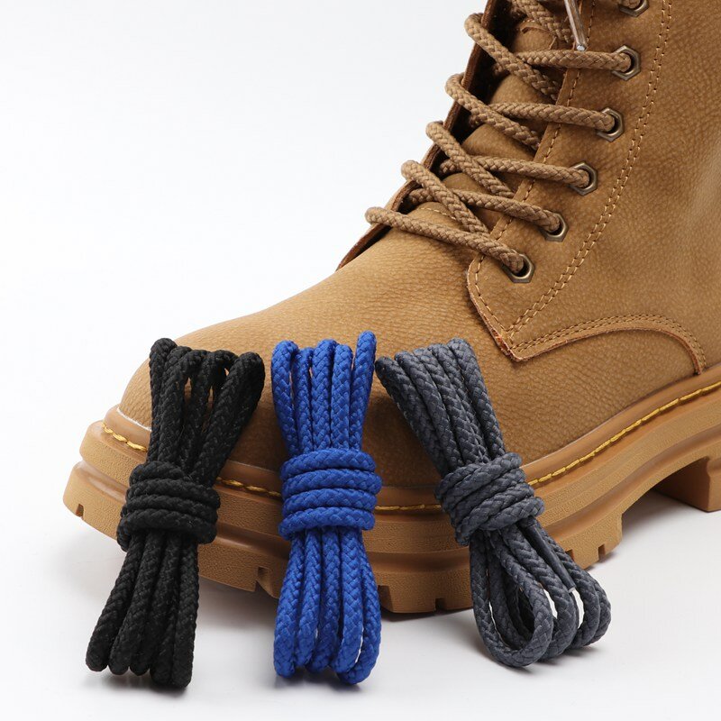 Bold Round Shoelaces Quality Durable Polyester Sneakers Shoe laces Boots Laces for Shoes 80/100/120/140/160cm 1Pair Shoestrings