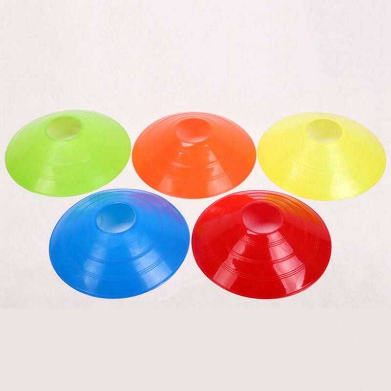 50pcs Soccer Training Cones with Mesh Bag Football Training Sports Saucer Cones Marker Discs Soccer Rugby Training Disc Bucket