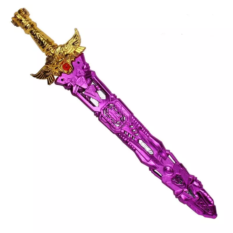 Perlengkapan senjata Cosplay pertunjukan pedang plastik pesta hadiah anak-anak