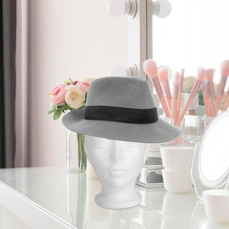 Support de tête de mannequin pour la maison, modèle de lunettes de cheveux, présentoir de chapeaux, postiches, 2 pièces