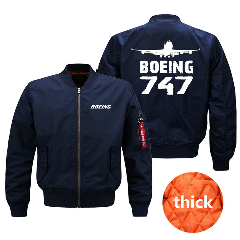 남성용 2024 에비에이터 보잉 747 조종사, Ma1 봄버 재킷, 용수철 가을 겨울 코트, 탑