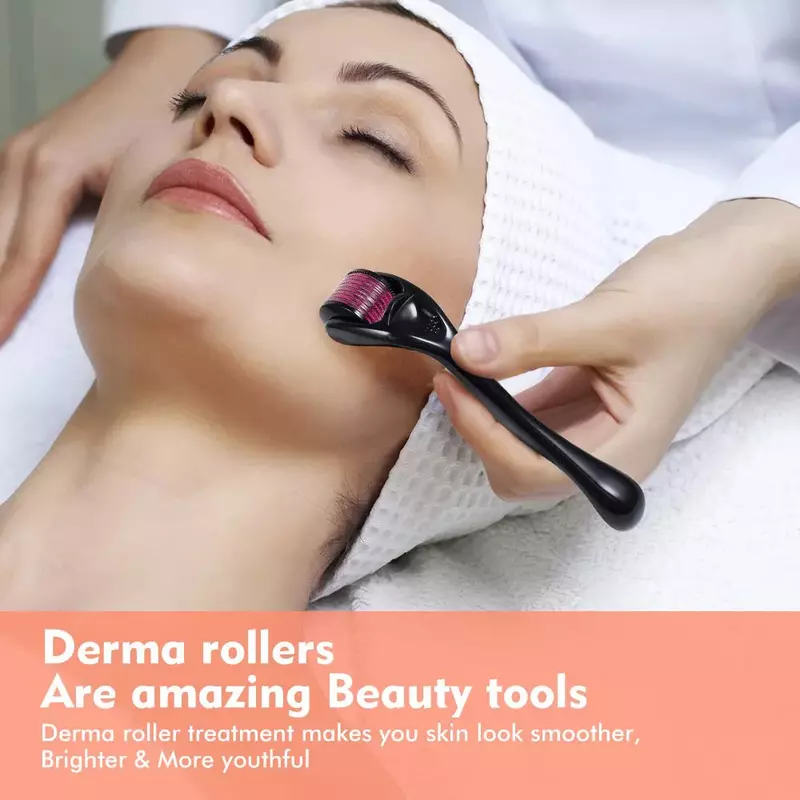 DRS 540 Derma Roller 0.2/0.25/0.3mm aghi Titanium Mezoroller Dr Pen Machine per la cura della pelle penna per il trattamento della caduta dei capelli Dermaroller