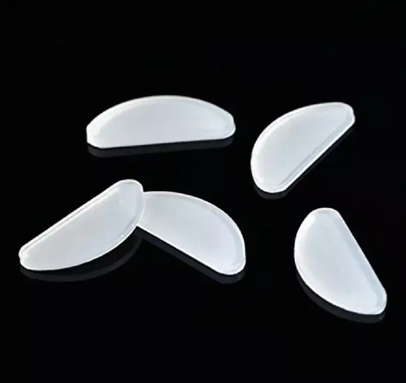 Bantalan kacamata hidung perekat bentuk D, 40 buah kacamata bantalan hidung silikon lembut Anti licin, Kit bantalan hidung