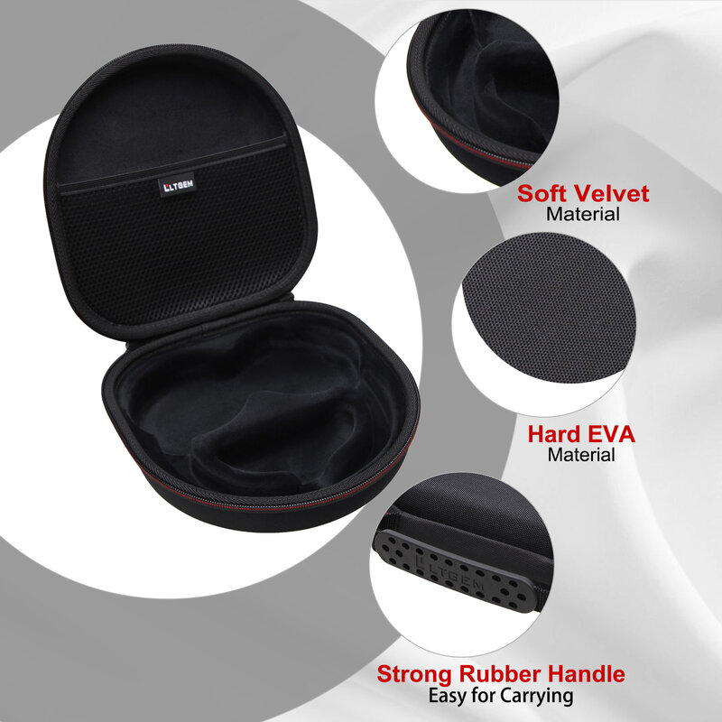 Twarda obudowa LTGEM dla SteelSeries nowy Arctis Nova 7X/7P wieloplatformowy zestaw słuchawkowy do gier i telefonów komórkowych-podróżna torba schowek ochronny