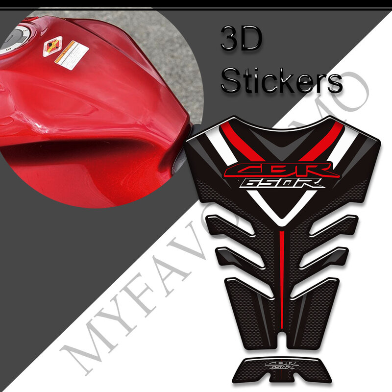Adesivi 3D protezione del cuscinetto del serbatoio per Honda CBR 650R CBR650R HRC Fireblade manopole laterali del motociclo decalcomanie Kit olio combustibile a Gas ginocchio