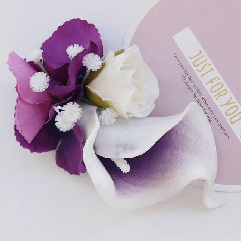 Bouton niere und Handgelenk Corsag Hochzeit liefert Hochzeit Blumen kunst Simulation Blumen geschäft Feier Eröffnung Gäste 523